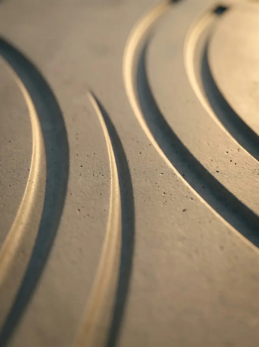Radius Curve panelin kavis ve gölge detayı